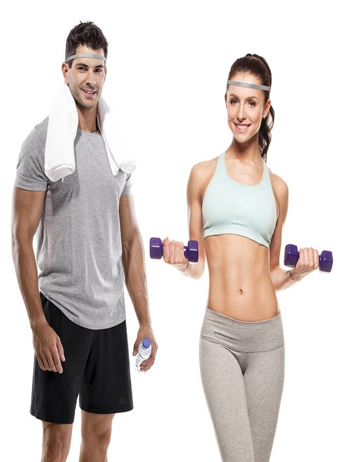 Sibba 4 Pieces Athletic Sports Headband Elastic Thin Hair Bands Non Slip Silicone Grip Skinny Yoga Exercise Soccer Sweatband Headwear for Boys Men Girls Women - Image 5